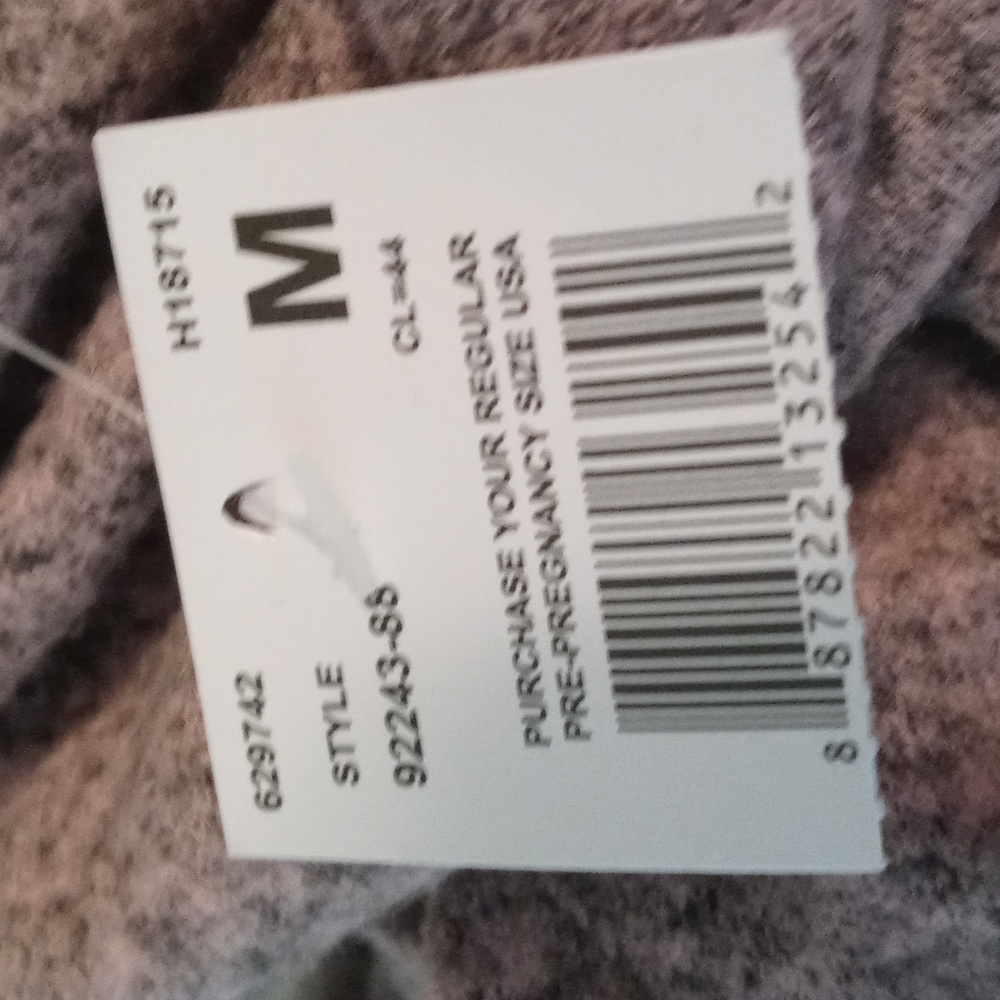 NWT Motherhood Maternity Cozy Lavender Cowl Neck Sweater - Picture 6 of 8
